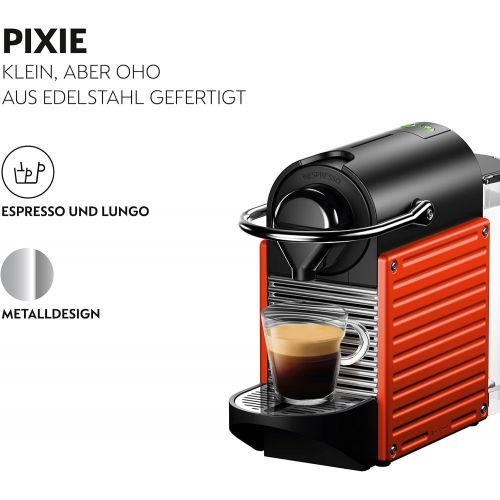  Krups Nespresso XN 3006 Nespresso Pixie Electric Red