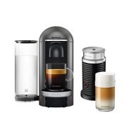 [아마존베스트]Krups Nespresso XN902T Vertuo Plus inklusive Aeroccino Milchaufschaumer (automatische Kapselerkennung, 1,1 l wassertank, 5 Tassengroessen) titanium