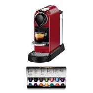 Krups Nespresso XN7405 Kapselmaschine New CitiZ, Thermoblock-Heizsystem, 1 L Wasserbehalter, 19 Bar, cherry-rot