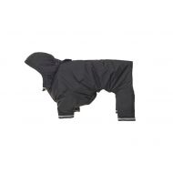 Kruuse Buster Aqua Dog Raincoat, Black, XX-Small