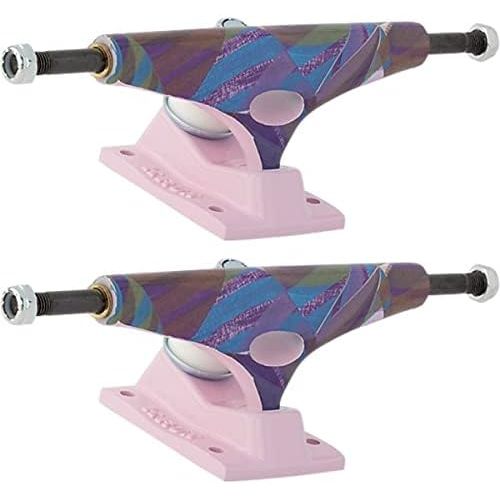  Krux Trucks Nora Vasconcellos K5 Triangle Pink Skateboard Trucks - 5.8 Hanger 8.5 Axle (Set of 2)