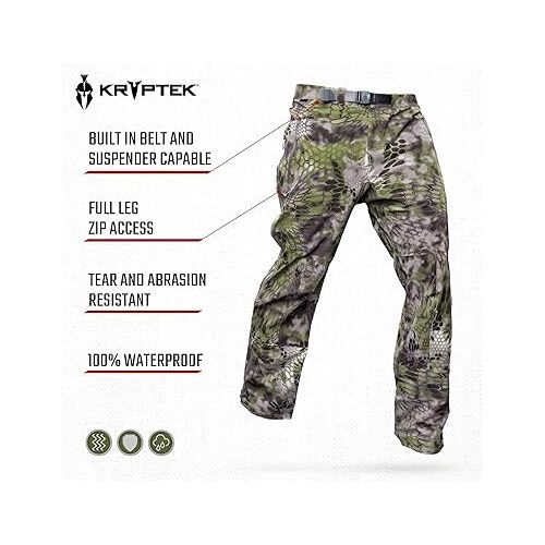  Kryptek Men’s Takur Pant, Altitude Collection Hunting Pant with Extreme Weather Protection