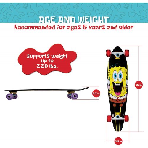  Kryptonics Spongebob 36 Longboard Complete Skateboard