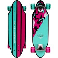 Kryptonics Mini Cutaway Cruiser 26 Complete Skateboard, Mermaids