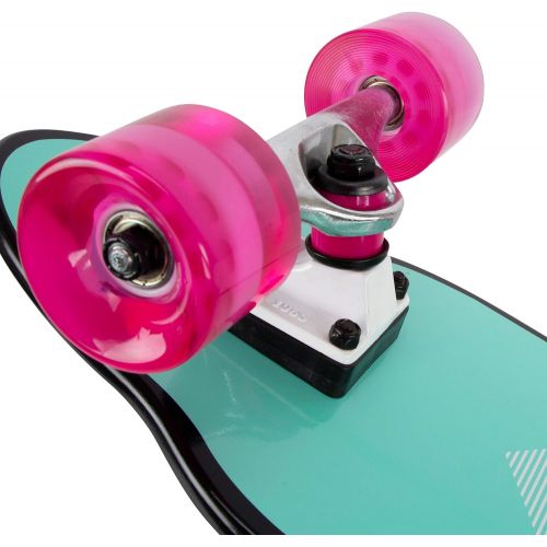  Kryptonics Mini Cutaway Cruiser 26 Complete Skateboard, Mermaids