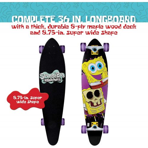  [아마존베스트]Kryptonics Spongebob 36 Longboard Complete Skateboard