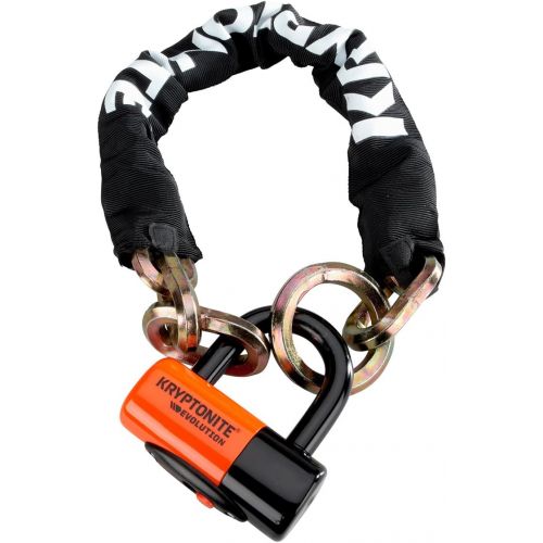  Kryptonite New York Cinch Ring Security Chain (12mm x 75cm) withEVS4 Disc 14mm Shackle