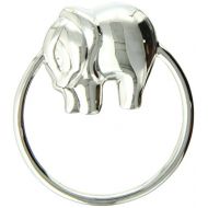 [아마존베스트]Krysaliis Sterling Silver Baby Rattle, Elephant Ring