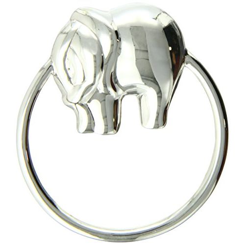  [아마존베스트]Krysaliis Sterling Silver Baby Rattle, Elephant Ring