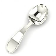 [아마존베스트]Krysaliis Sterling Beaded Feeding Spoon, Silver