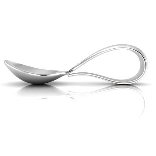  Krysaliis Bent Curved Sterling Silver Baby Spoon