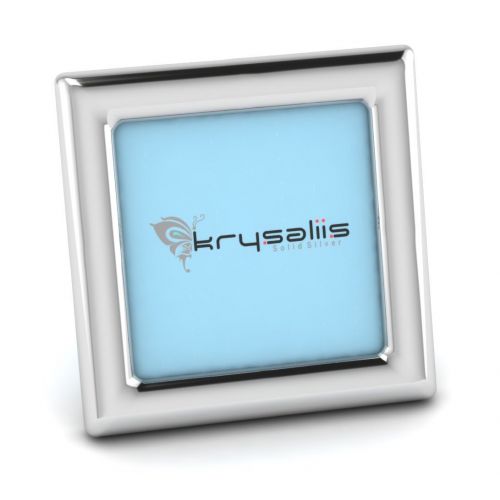  Krysaliis Sterling Silver Classic Square Frame - Blue Stand
