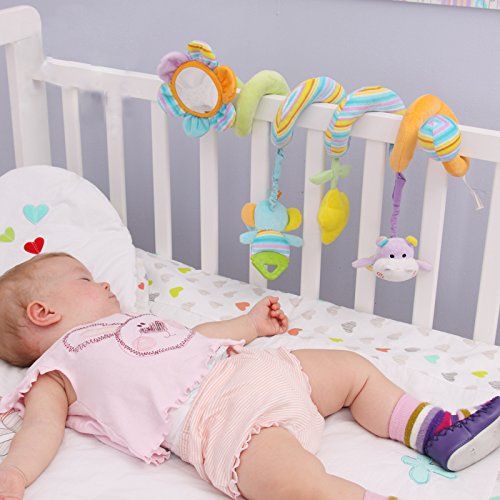  Kseey Sunflower Baby Crib Toy From - Activity Wrap Around Crib Rail or Stroller Toy - Toys for Babies 3 to 6...