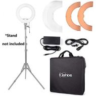 Kshioe 14 Outer 12 Inter Dimmable Led Ring Light, Continuous Lighting Kit Photography Photo Studio Light Makeup, Camera Smartphone YouTube Video Shooting(No Stand)