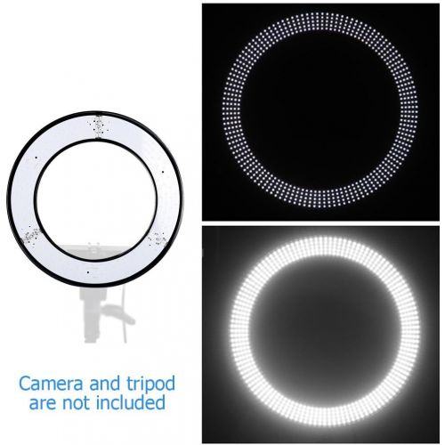  Kshioe 14 Outer 12 Inter Dimmable Led Ring Light, Continuous Lighting Kit Photography Photo Studio Light Makeup, Camera Smartphone YouTube Video Shooting(No Stand)