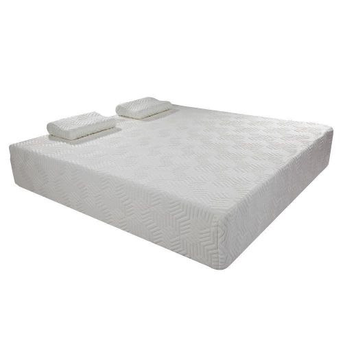  Ktaxon New 10 Inch Queen Traditional Firm GEL Memory Foam Mattress Bed with 2 Pillows