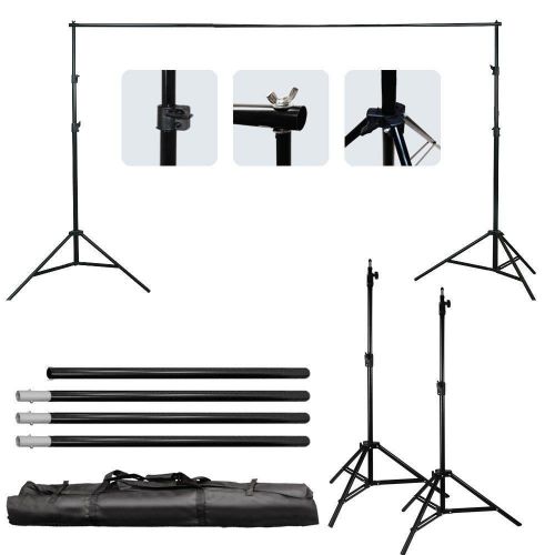  Ktaxon 10ft Adjustable Background Support Stand Photography Video Backdrop Kit Black