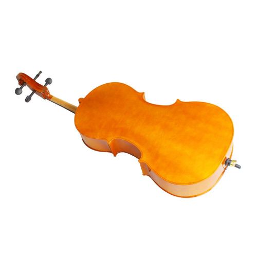  Ktaxon Beginner Cello 44 Full Size BassWood + Bag + Bow + Rosin + Bridge Natural Color