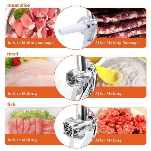  Ktaxon Electric Meat Grinder 1300W Kitchen Food Mincer Sausage Maker (Coarse, Fine & Medium)