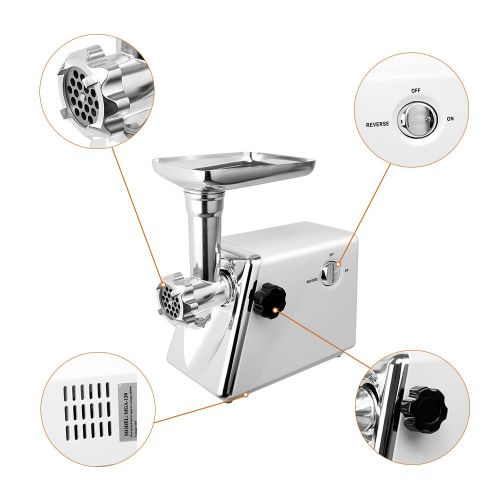  Ktaxon Electric Meat Grinder 1300W Kitchen Food Mincer Sausage Maker (Coarse, Fine & Medium)