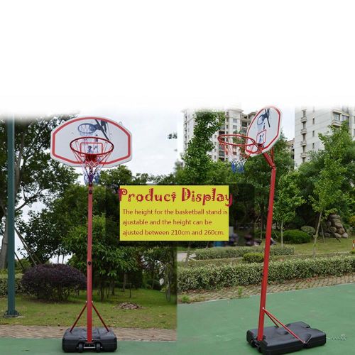  Ktaxon 6.9ft -8.5ft Height Adjustable Portable Basketball Hoops Goal Stand Ring Rim Net, with Wheels, for Kids Youth IndoorOutdoor Sport and Fitness