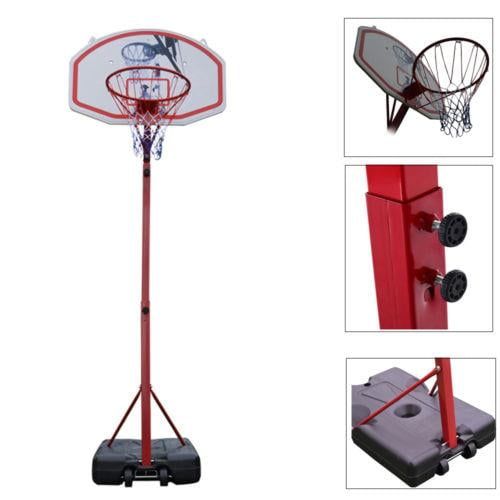  Ktaxon 6.9ft -8.5ft Height Adjustable Portable Basketball Hoops Goal Stand Ring Rim Net, with Wheels, for Kids Youth IndoorOutdoor Sport and Fitness