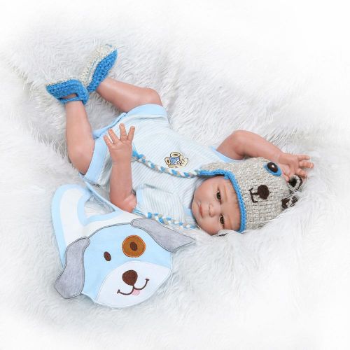  Ktaxon New Cute 20inc Dolls Reborn Doll Baby BOY Life like Realistic Full Silicone Vinyl body