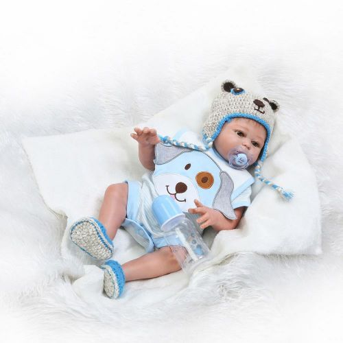  Ktaxon New Cute 20inc Dolls Reborn Doll Baby BOY Life like Realistic Full Silicone Vinyl body