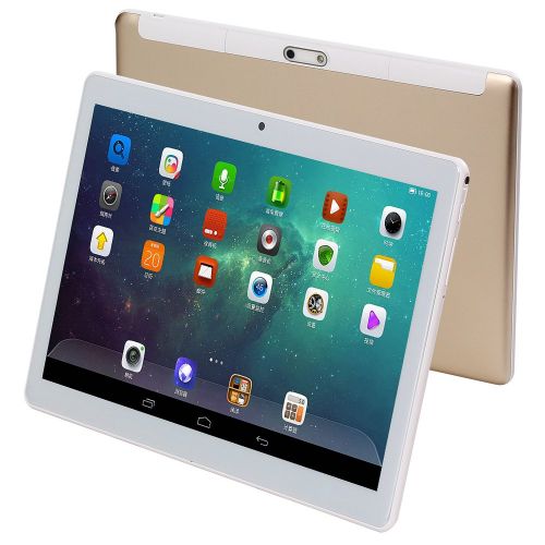  KuBi KUBI 10 inch Tablet Pc Android 7.0 1280x800 IPS Tablets PC Octa Core RAM 4GB ROM 64GB 8MP 3G Dual sim Card Phone Call GPS Bluetooth 7 9 (Gold)