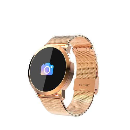  KuWFi Smart-Armband, 2,4 cm (0,95 Zoll) OLED, IP67 wasserdicht, unterstuetzt Herzfrequenzmessung, Bluetooth, Smartwatch fuer Apple, Huawei, iOS, Android