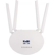 LTE CPE SIM Card Router, KuWFi 300Mbps Unlocked 4G LTE CPE Router with SIM Card Slot with with Powerful 4pcs Non-Detachable Antenna WiFi Hotspot Cat4 150Mbps Share 32 Users