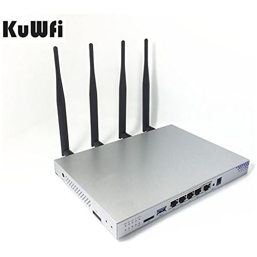  KuWFi 1200Mbps 802.11 AC Dual Band 2.4GHz-5GHz OpenWrt WiFi Wireless Router MT7620A+MT7612E 16MBFLASH+128MBRAM