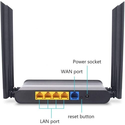  KuWFi 1200Mbps 802.11 AC Dual Band 2.4GHz-5GHz OpenWrt WiFi Wireless Router MT7620A+MT7612E 16MBFLASH+128MBRAM