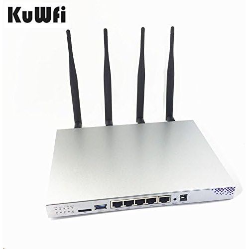  KuWFi 802.11AC 1200Mbps Dual band 2.4GHz 5.0GHz Wireless WiFi Router MT7621A chipset Gigabit port OpenWrt Wireless Router