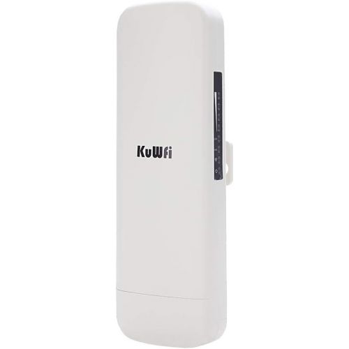  KuWFi WDS Waterproof 300Mbps Wireless Bridge Outdoor CPE Point to Point 3KM Distance Outdoor Wireless Access Point CPE Router with WiFi Long Range Router More WiFi Range