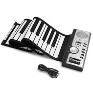 KuanDar Musical instrument Portable Piano-61 Keys USB Flexible Roll Up Piano Electronic Soft Keyboard Piano Silicone Rubber Keyboard