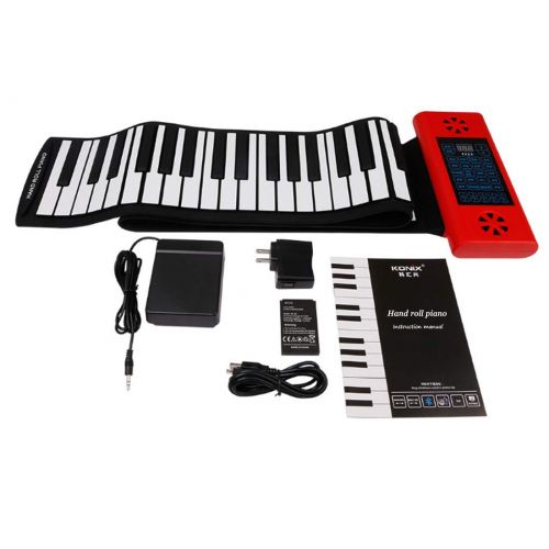  KuanDar Musical instrument Portable Piano - 88-key USB Dual Speakers Built-in Lithium Battery Charging Piano Electronic Soft Keyboard Silicone Keyboard To Send Sustain Pedal