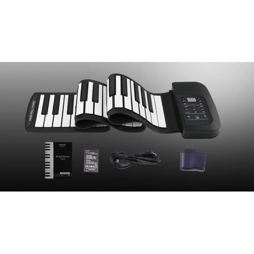  KuanDar Musical instrument Portable Piano - 88-key USB Built-in Lithium Battery Rechargeable Version MIDI Interface Piano Electronic Soft Keyboard Silicone Keyboard To Send Sustain Pedal