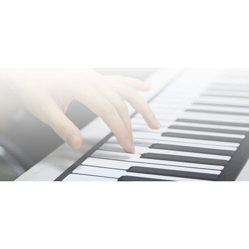  KuanDar Musical instrument Portable Piano - 88-key USB Built-in Lithium Battery Rechargeable Version MIDI Interface Piano Electronic Soft Keyboard Silicone Keyboard To Send Sustain Pedal