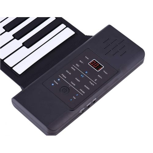  KuanDar Musical instrument Portable Piano- 88 Keys USB Flexible Piano Electronic Soft Keyboard Piano Silicone Rubber Keyboard Send A Sustain Pedal Suitable for Beginners Adults