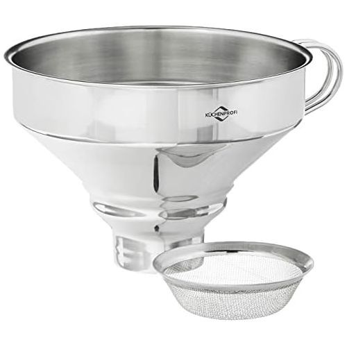  Kuechenprofi 18/10 Stainless Steel Funnel with Filter