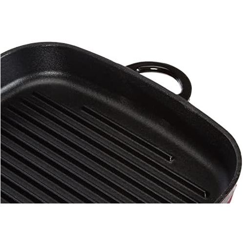  Kuechenprofi Grillpfanne hoch in schwarz, Gusseisen, 26 cm