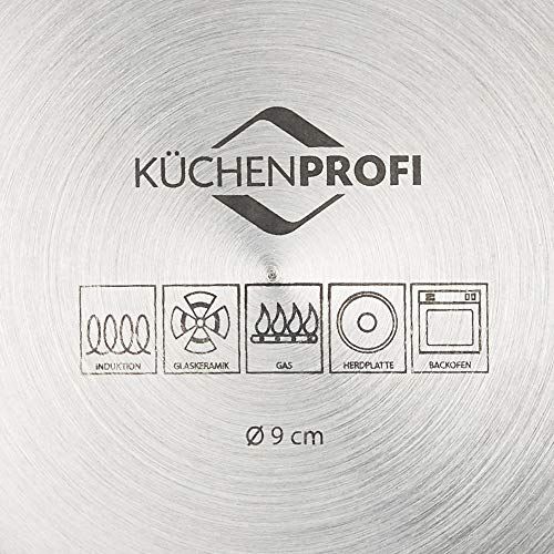  Kuechenprofi Butterpfannchen 12 x 6,5cm, Stainless_Steel, Silber, Ø 10cm