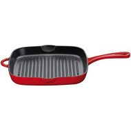 Kuechenprofi Grillpfanne hoch in rot, Gusseisen, 26 cm