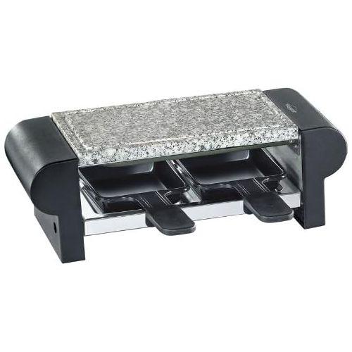  Kuechenprofi 17 8000 00 Raclette Hot Stone Duo schwarz, Holz