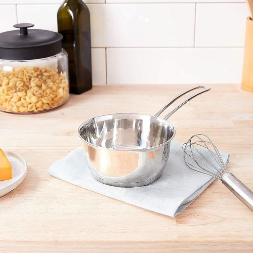  [아마존베스트]Kuechenprofi Stainless Steel Saucepan with Clad Bottom, 8-Ounce