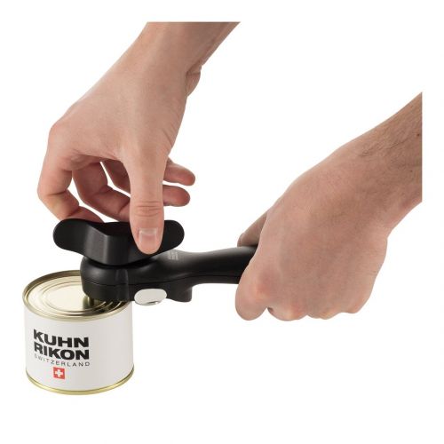  Kuhn Rikon Auto Safety Smooth Touch Can Opener, No Sharp Edges, Lid Lifter