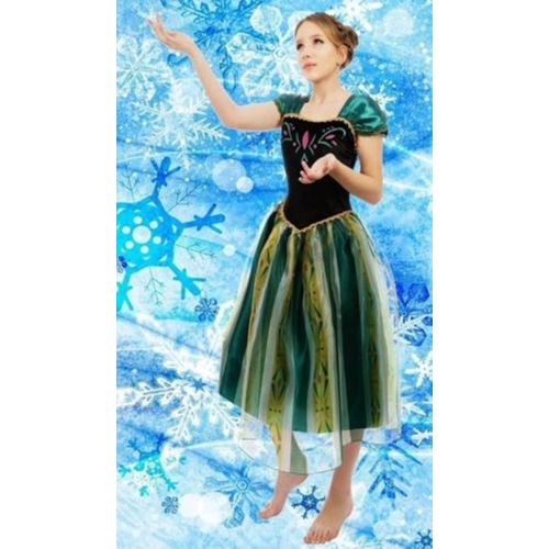  Kuisen kuisen Princess Costume Adult Women Anna Elsa Coronation Dress Costume