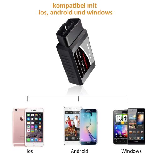  [아마존 핫딜]  [아마존핫딜]Kungfuren kungfuren OBD2 Diagnosegerat, WiFi OBD2 WLAN Diagnose Scanner fuer iOS iPhone Android Windows Torque EOBD OBDII fuer Auto Car PKW KFZ CAN Bus Interface Code Leser Fehlerspeicher lese