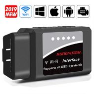 [아마존 핫딜]  [아마존핫딜]Kungfuren kungfuren OBD2 Diagnosegerat, Auto WiFi Diagnose OBD Stecker Kompatibel mit iOS, Android & Windows-Geraten verbindet Wireless fuer Autos